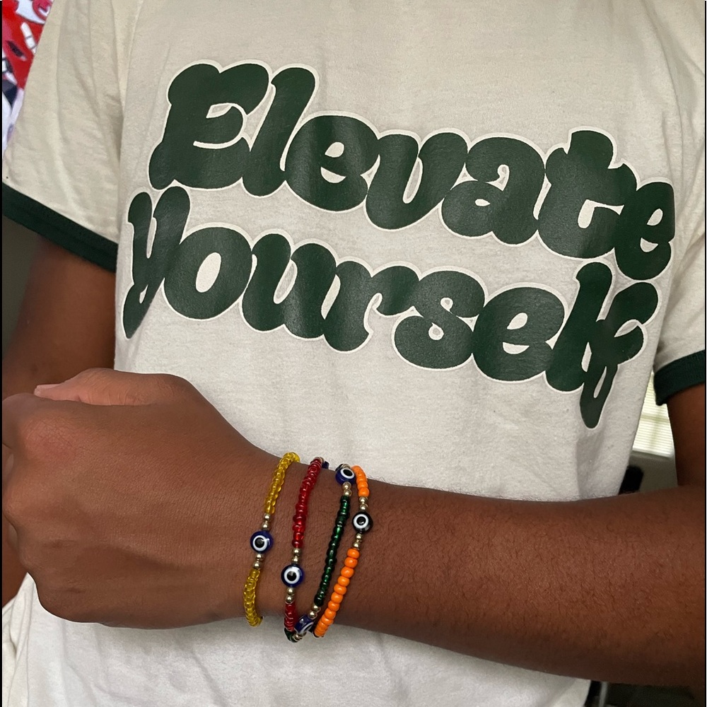 Stackable Heishi Multicolored Bracelets - image 1